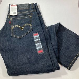New Men's Levi's 511 Skinny Fit Extra Slim Dark Blue Jeans - RIGID Size: 30/30